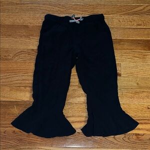 Black Flared Kids Pants